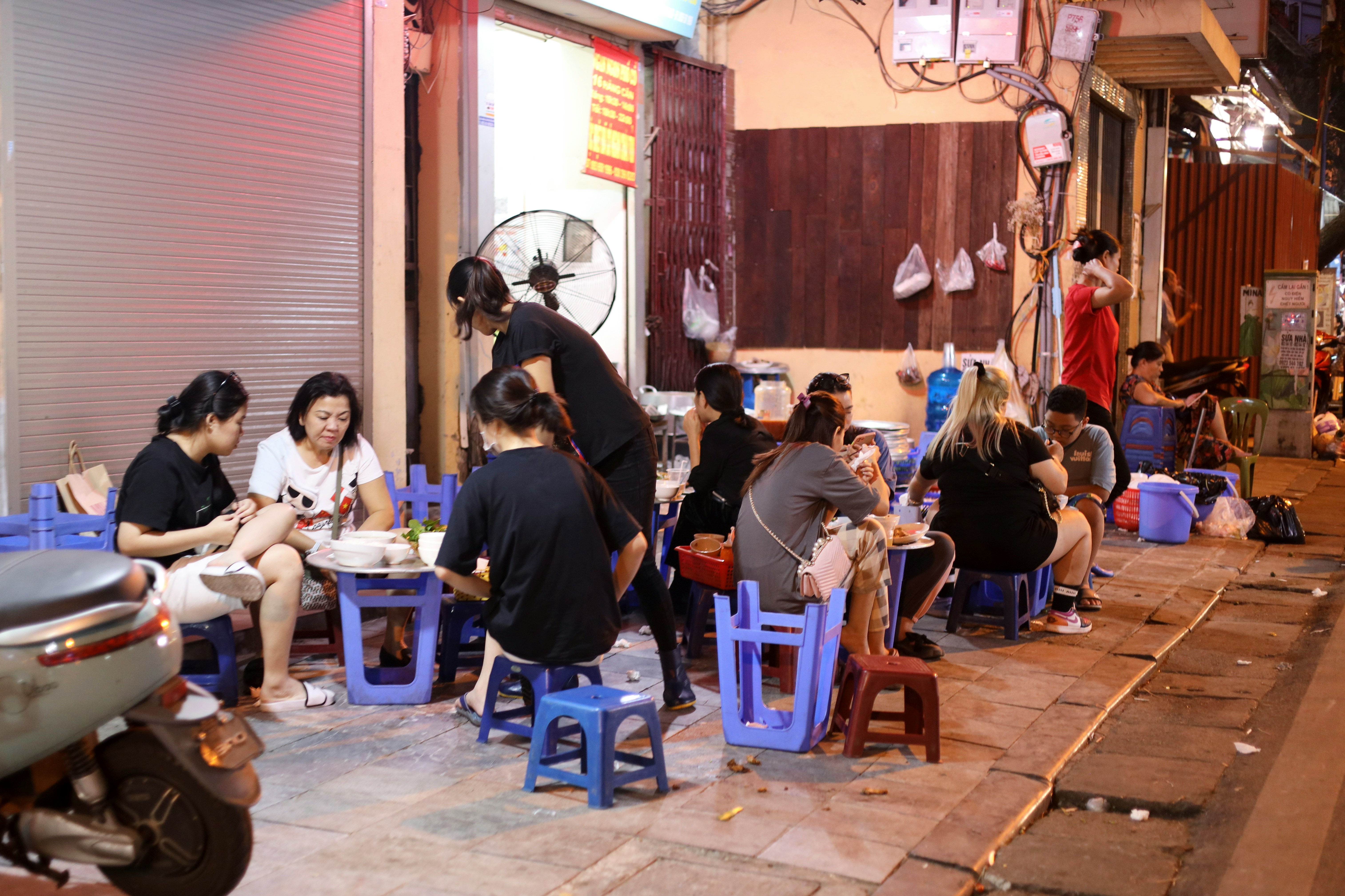 Community food distribution event in Asia